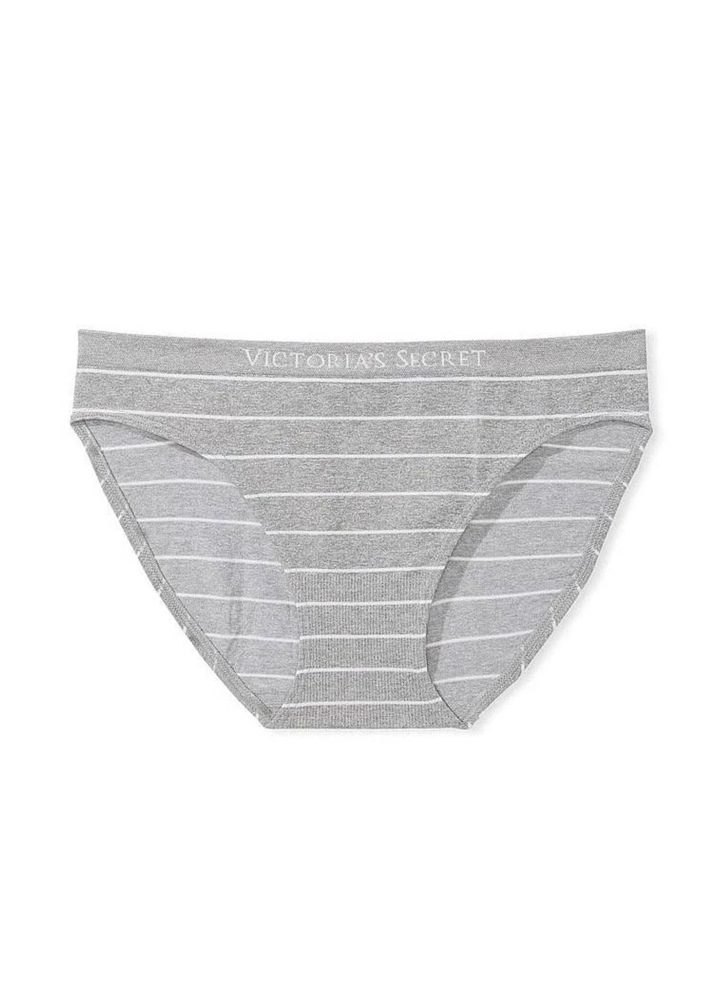 Трусики-бикини женские с микрофибры Seamless Bikini Panty серые XS Victoria's Secret (316551383)