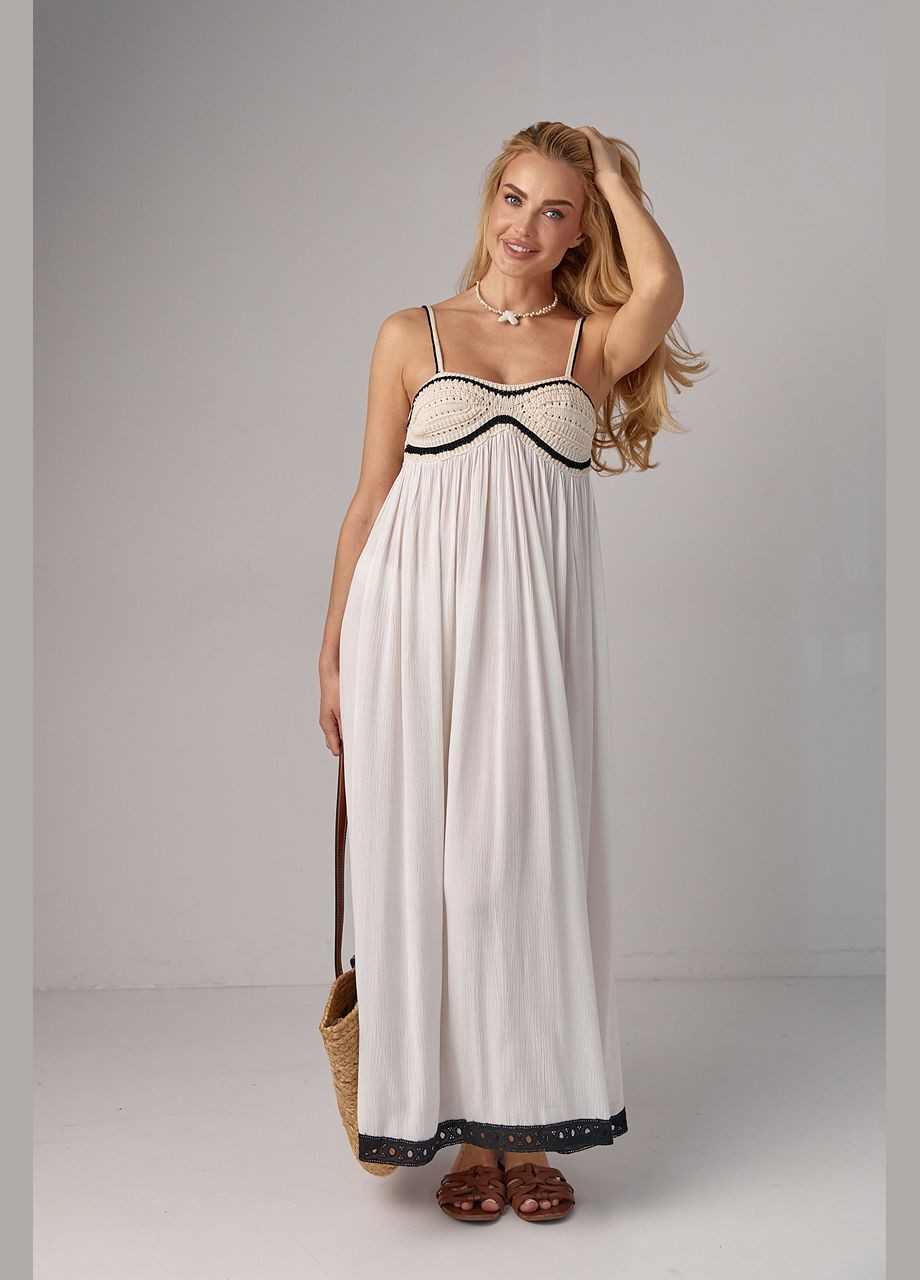 Жіночий сарафан із в'язаним ліфом. Lurex (292981081)