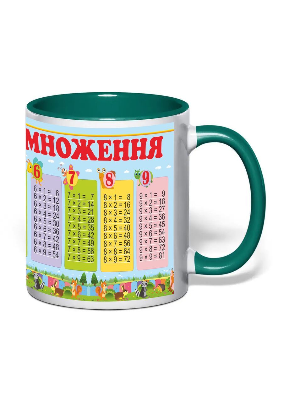 Чашка з друком "Табличка множення" №5 330 мл ( ) (31368) No Brand (362506513)
