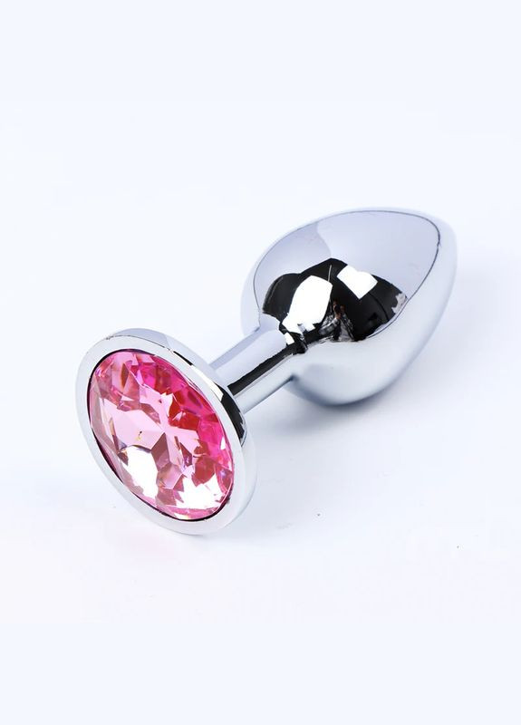 Анальна пробка з кришталевими ювелірними виробом 71.5х27 мм RUNYU Рожевий No Brand (338624619)