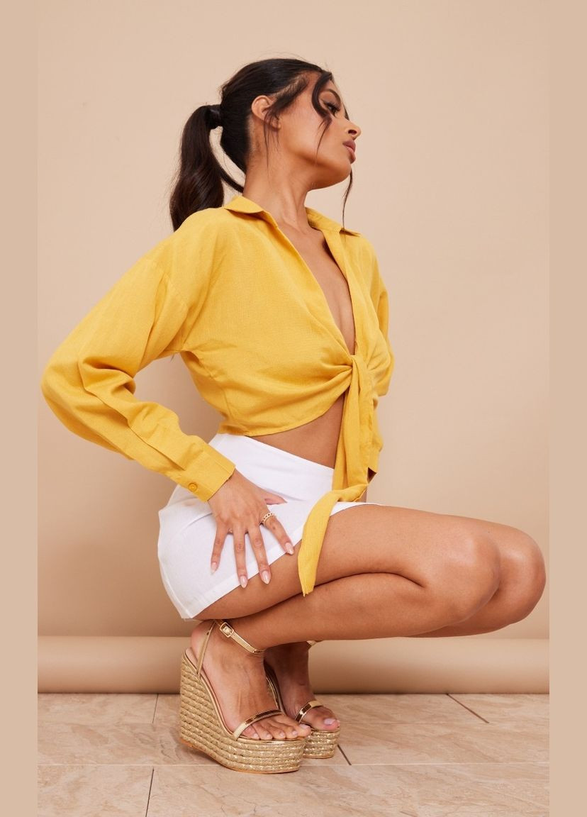 Золотые босоножки PrettyLittleThing (333196755)