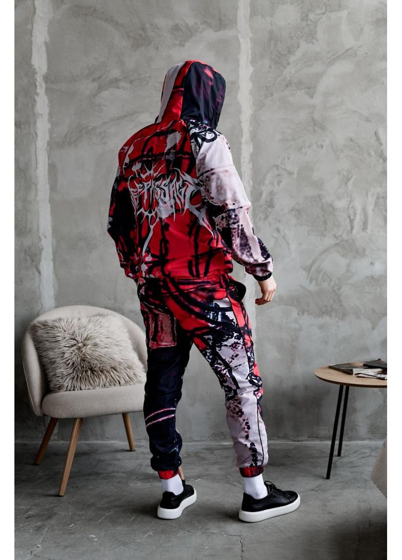 Костюм анорак джогеры стильный принтованный осень зима 2025 No Brand (370965100)