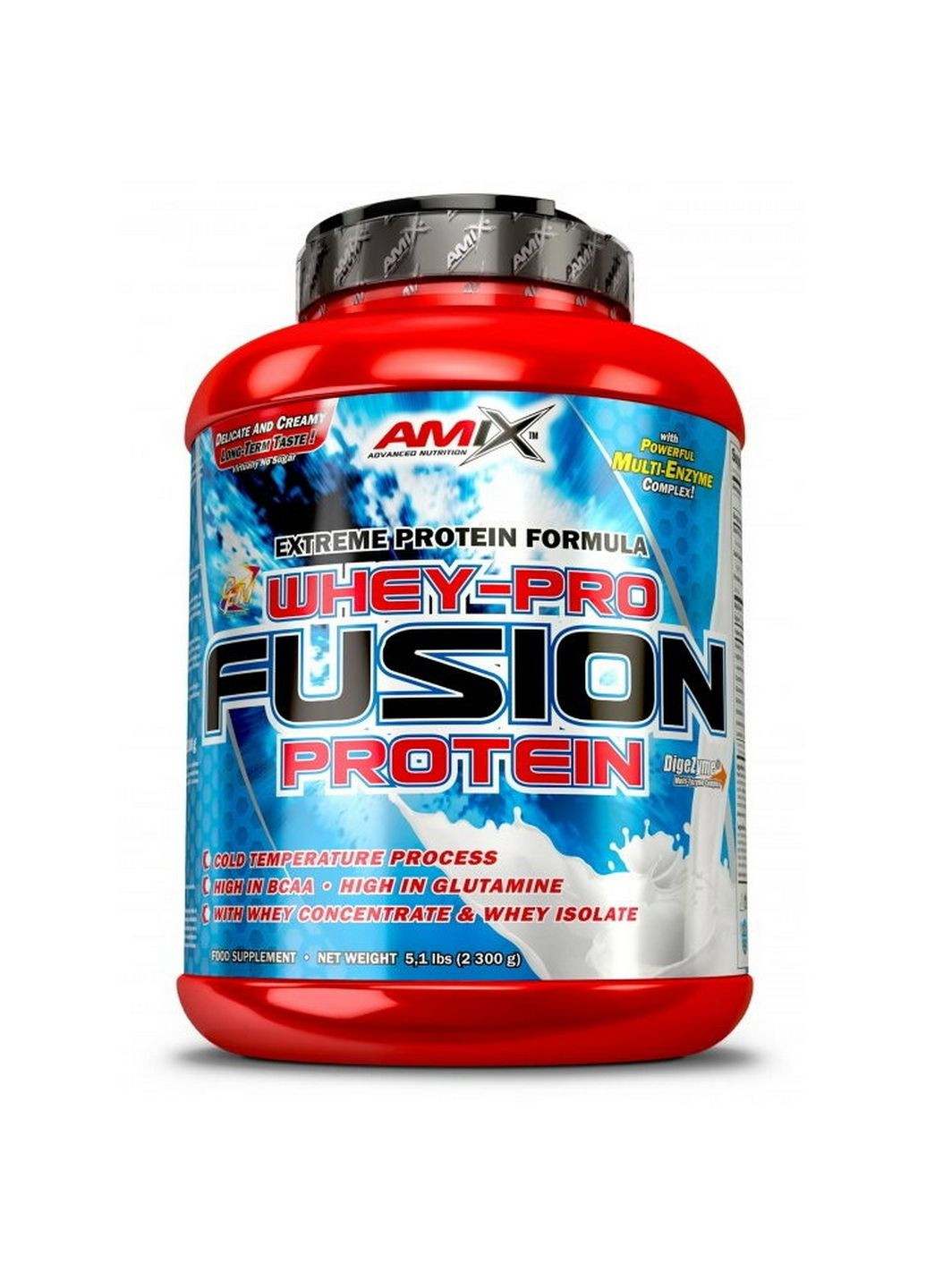 Протеїн Whey Pro Fusion, 2.3 кг Лісові ягоди Amix Nutrition (293343261)