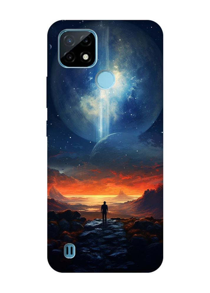 Чохол з червоними боками на Realme C21Y:: Космос (принт 247) Creative (360688740)