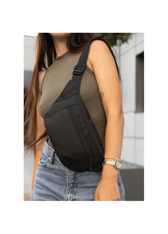 Женская сумка на пояс бананка Tirso Max тканевый Sambag (355245844)