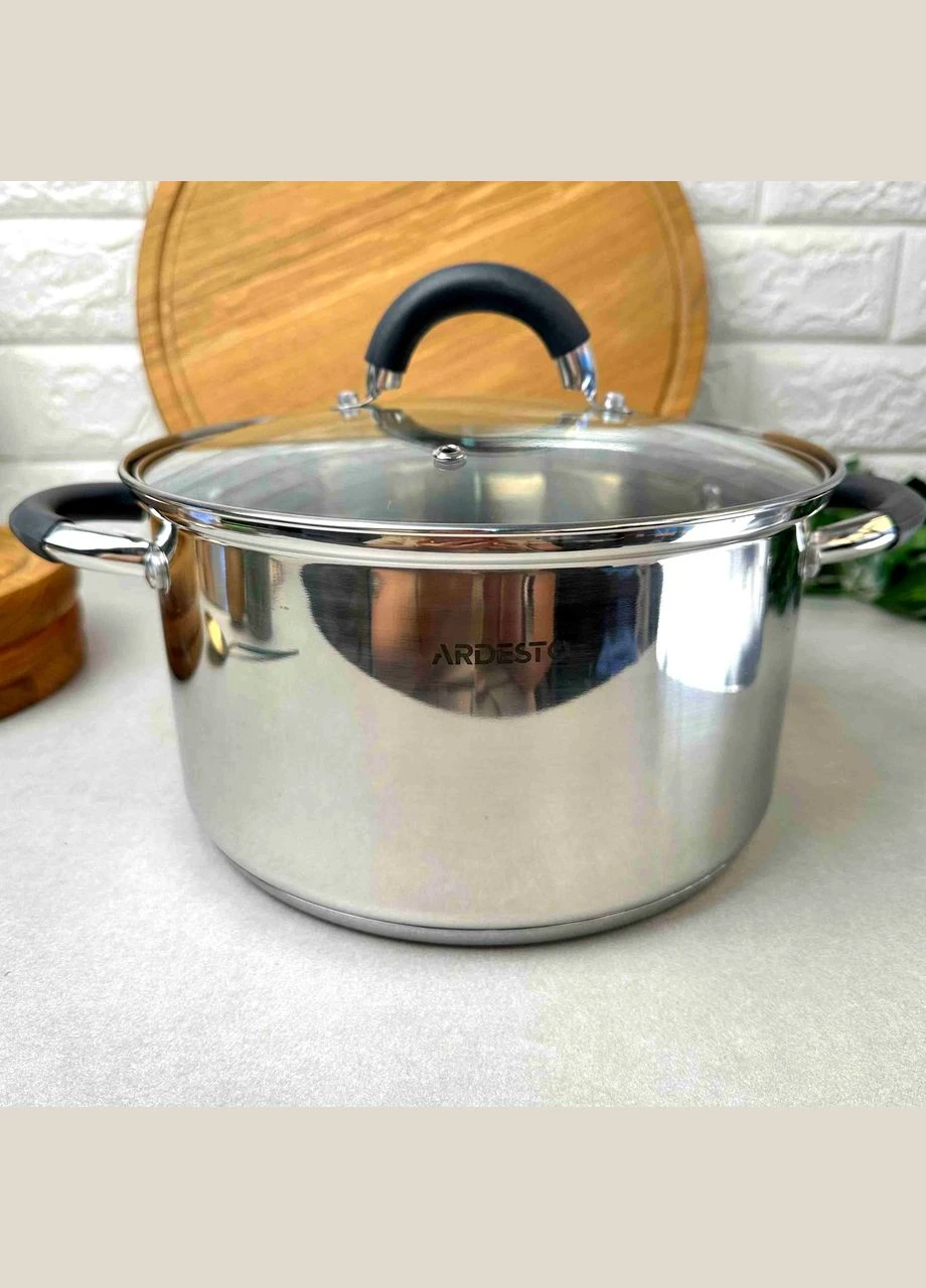 Велика каструля 4.7л з ручками, що не нагріваються Pot Gemini Salerno Ardesto (303212587)