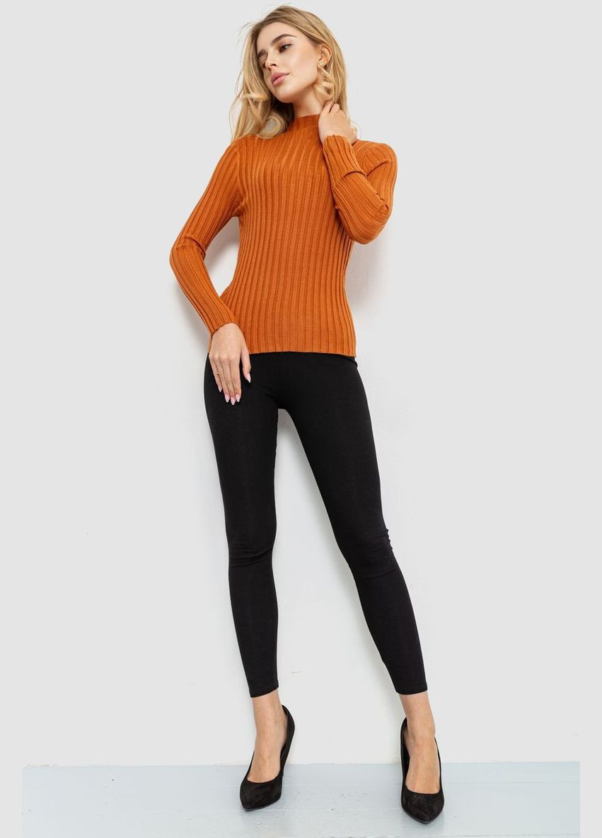 Гольф жіночий однотонний, колір теракотовий, Ager (301211966)