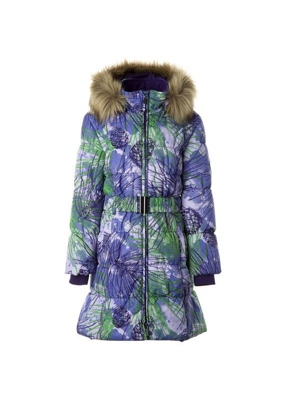 Фіолетова пальто зимове yacaranda, р.116, фіолетовий з принтом () Huppa 12030030-34583-116