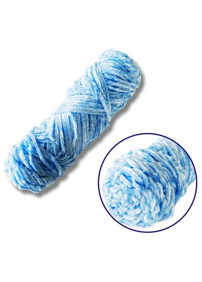 Пряжа плюшевая синель PP111, 100 грамм, 100% полиэстер, светло- Brushme (396876027)