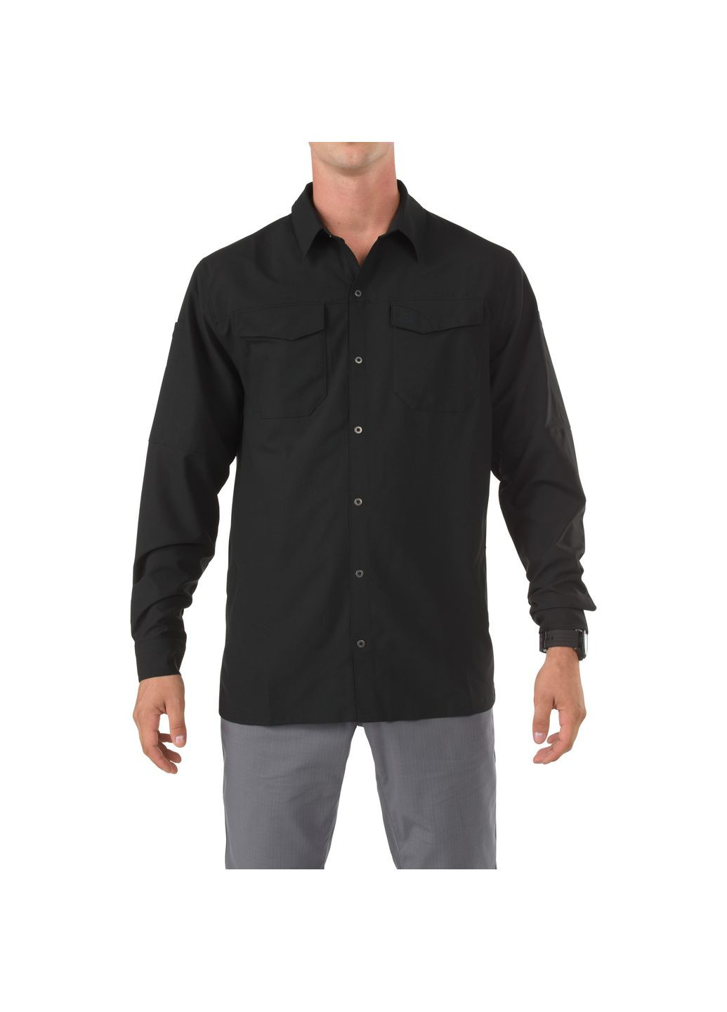 Сорочка тактична з довгим рукавом 5.11 FREEDOM FLEX WOVEN SHIRT - LONG SLEEVE Black 5.11 Tactical (315822898)
