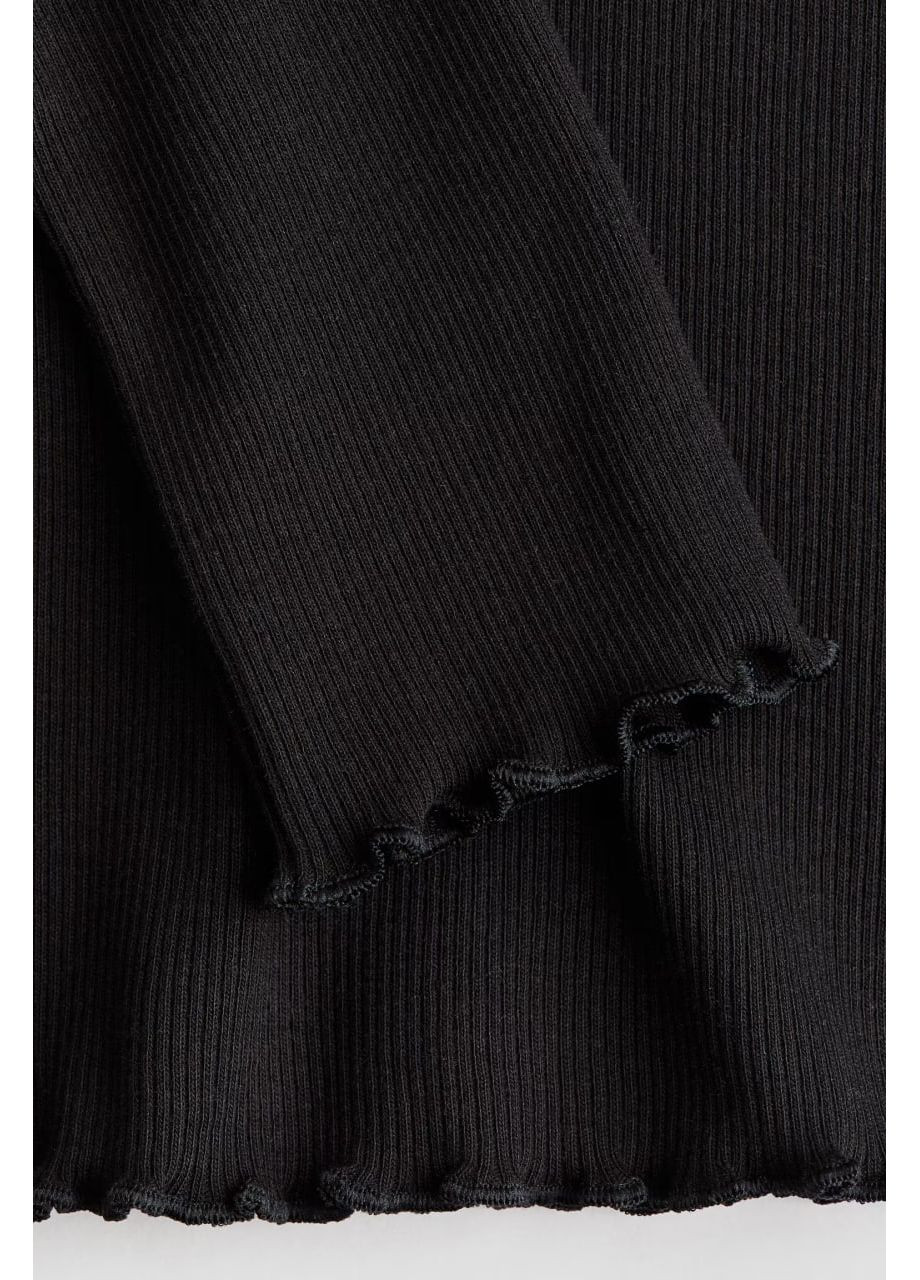 Черный демисезонный праздничный, спортивный, повседневный, деловой, кэжуал лонгслив H&M