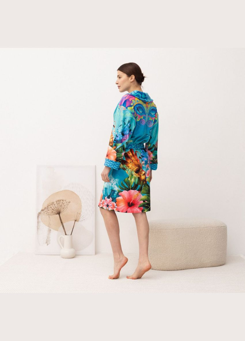 Халат женский из плюшевого велюра эксклюзивный Brazil 18358 M-L FlexDress (336873514)