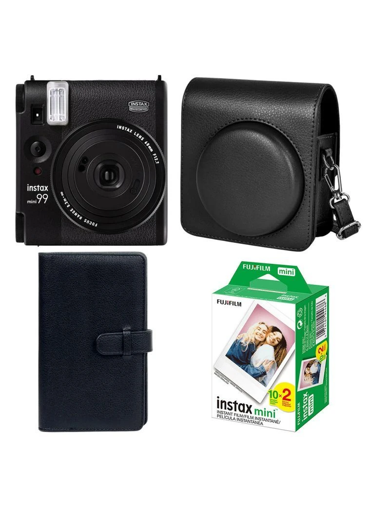 Подарочный набор Камера Instax Mini 99/Фотобумага 20шт/Чехол/Фотоальбом на 108 фото Черный Fujifilm (370674038)
