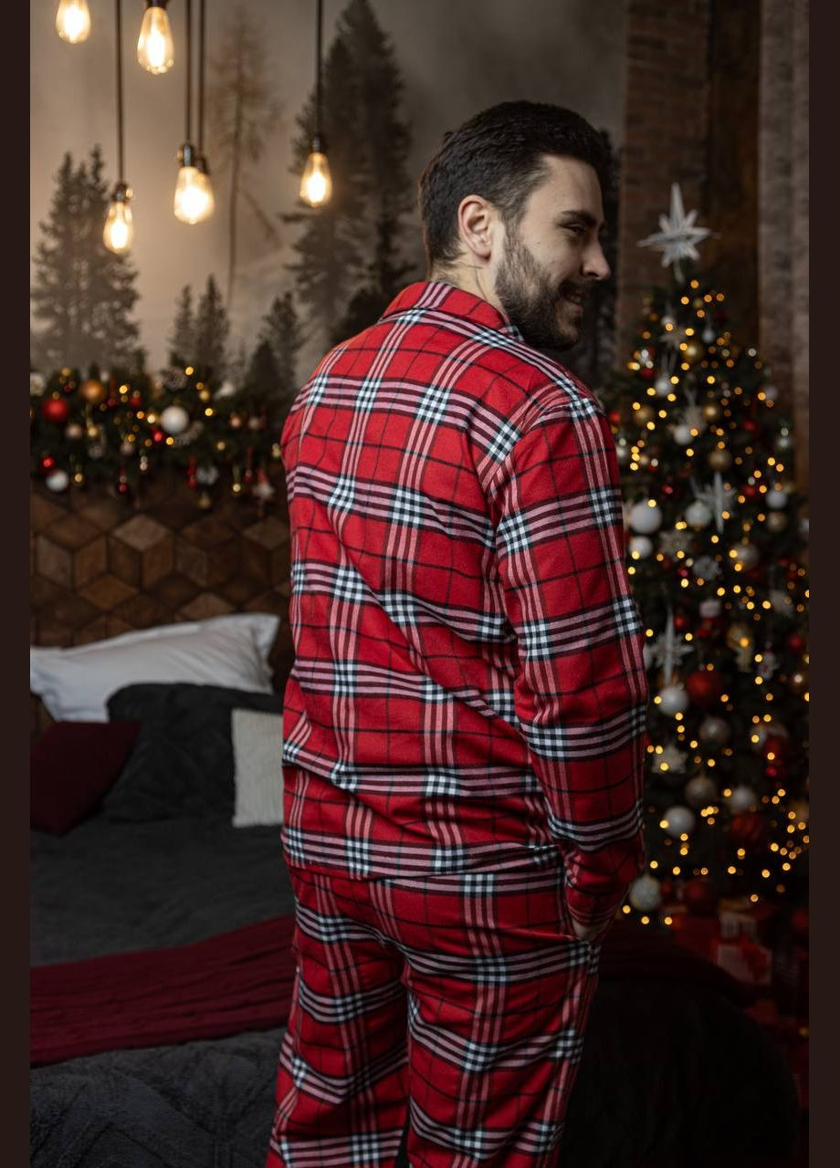 Піжама Фланелева Сорочка + Штани Всі Розміри No Brand (315035713)