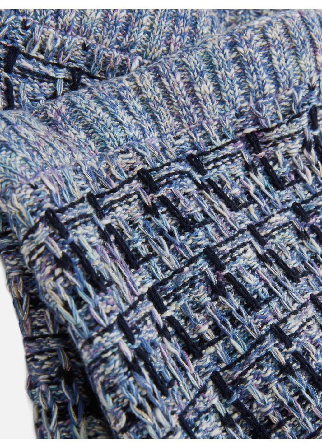 Синяя юбка демисезон,синий в узоры, Primark