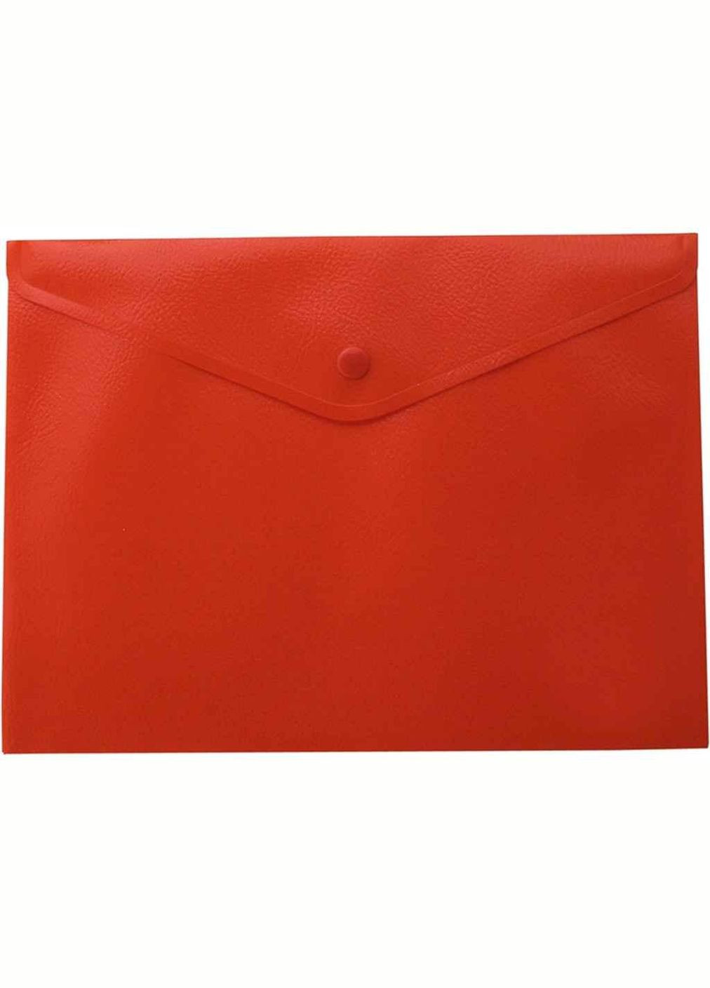Папка-конверт А4 на кнопці, напівпрозора, червоний BM.3925-05 (6шт/уп) ТМ Buromax (356767800)