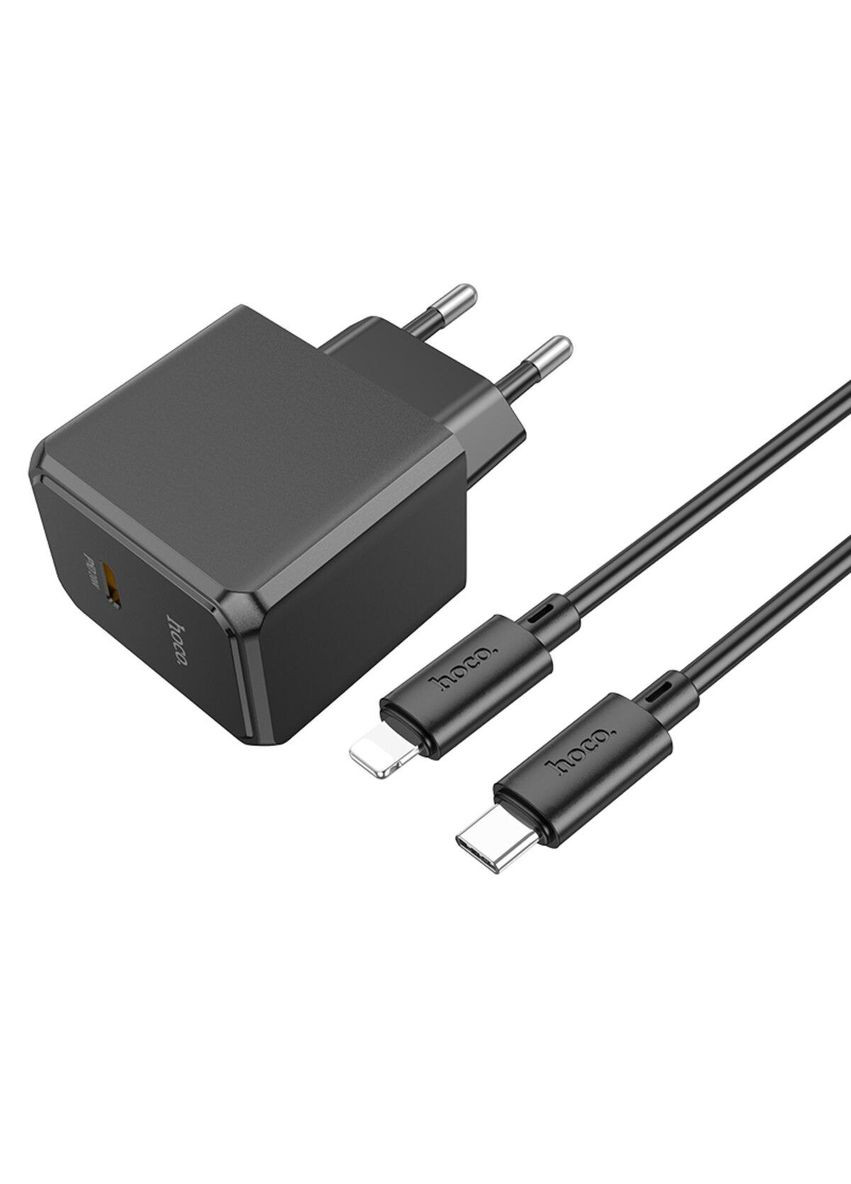 Зарядное для гаджетов CS13A Ocean single port PD20W charger set(C to iP) Black Hoco (367724276)