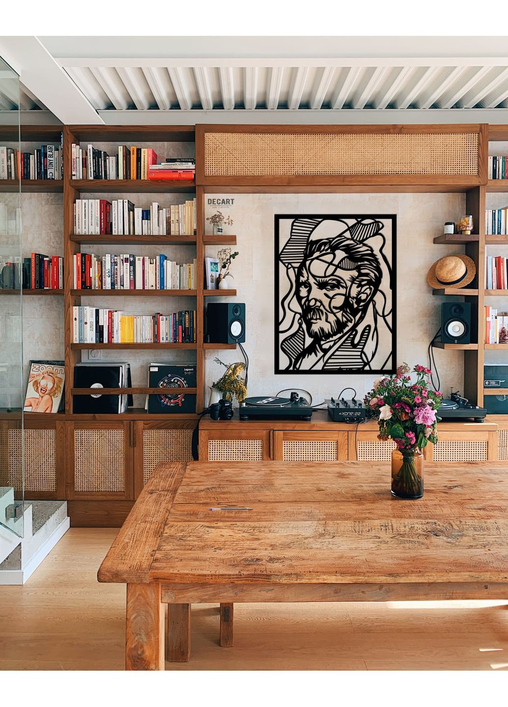 Дерев'яне панно для кімнати. Дерев'яна картина для подарунка Ван Гог ART 132х100 см Decart (360612059)