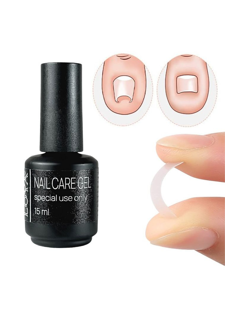Спеціалізована база для корекції скручених нігтів Nails Care Gel прозора 15 мл Loya (360889834)