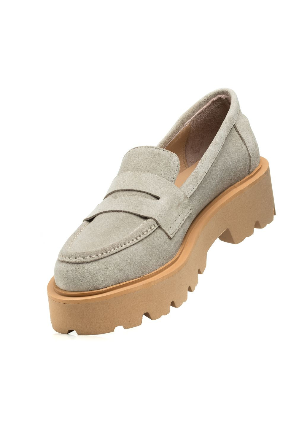 Evromoda Туфлі (1007ТZ) сірий з натуральна замша, туреччина — (328914486)