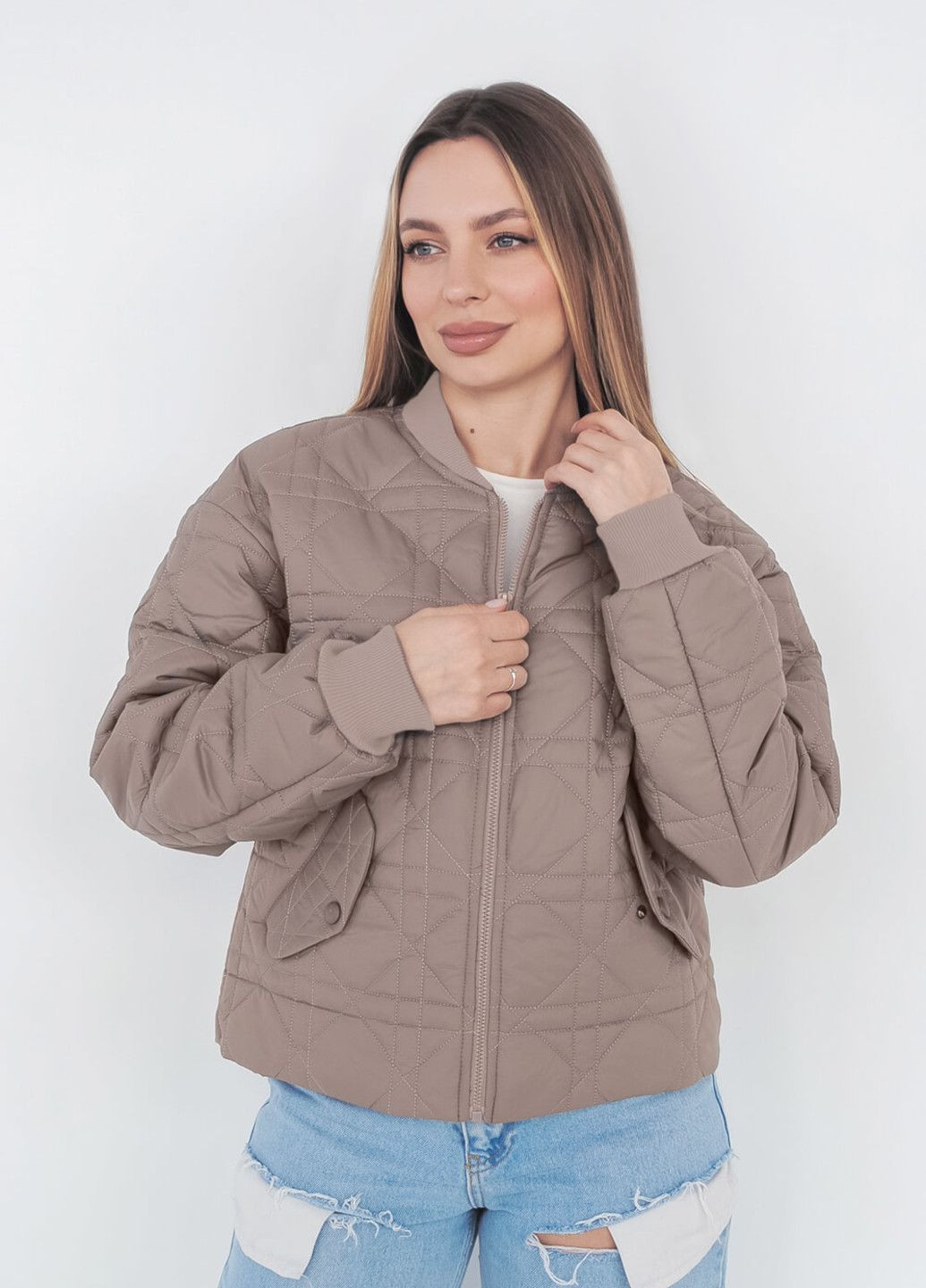 Бомбер женский "Лана" MioRichi бейсбольный на молнии (324393310)