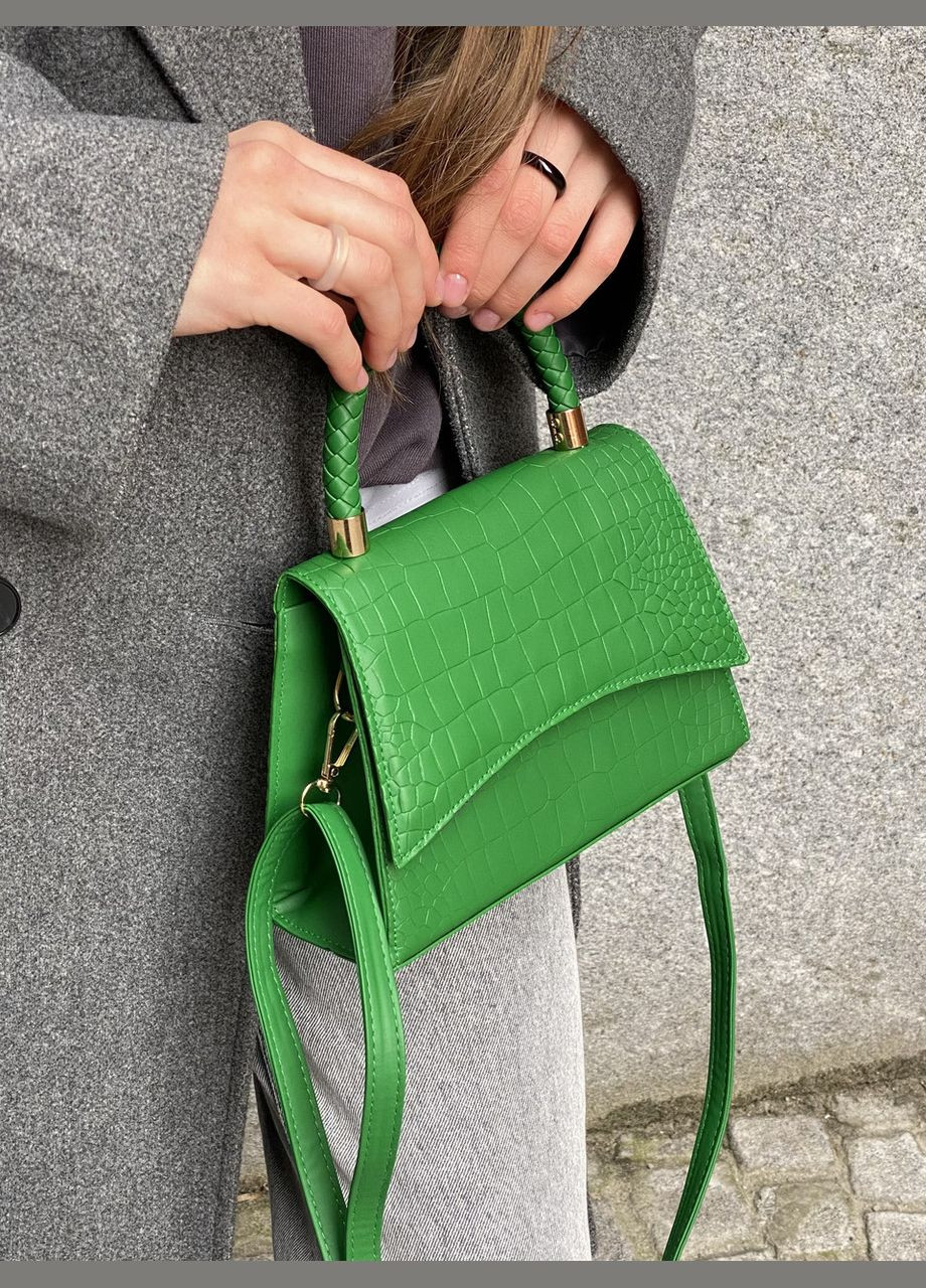 Женская сумка через плечо кросс-боди JY6686 зеленая No Brand (296008139)