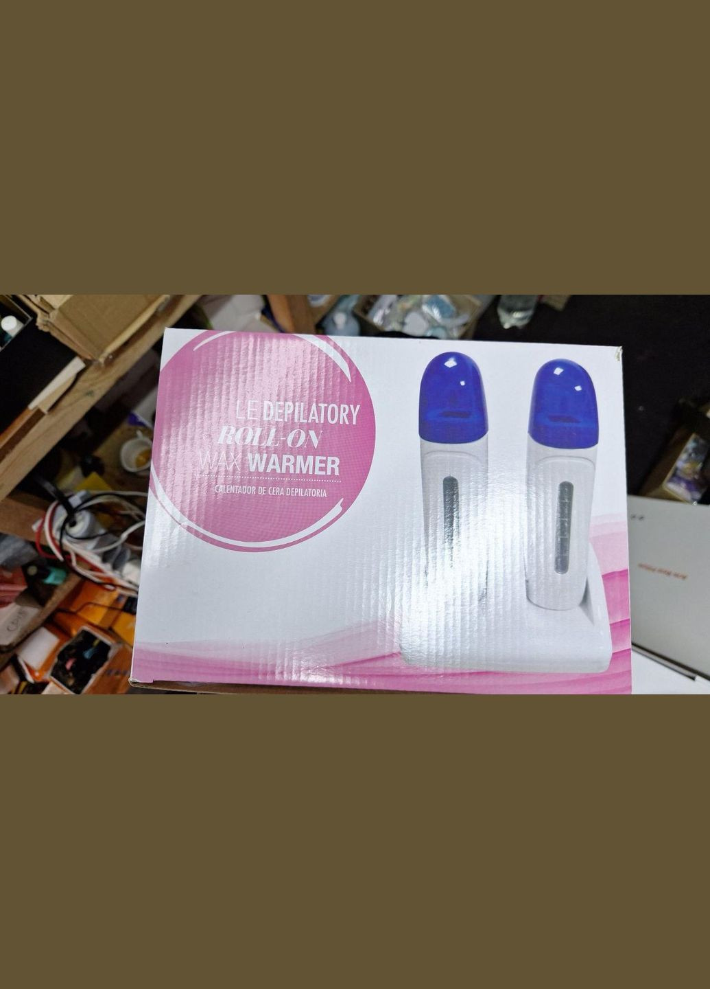 Воскоплав двокасетний Double Deplatory Roll-On Wax Warmer з підставкою для депіляції волосся 40Вт 200мл YRE (334675473)