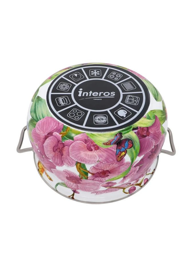 Каструля емальована 15116 "Орхідея" (4 л) Interos (370162234)