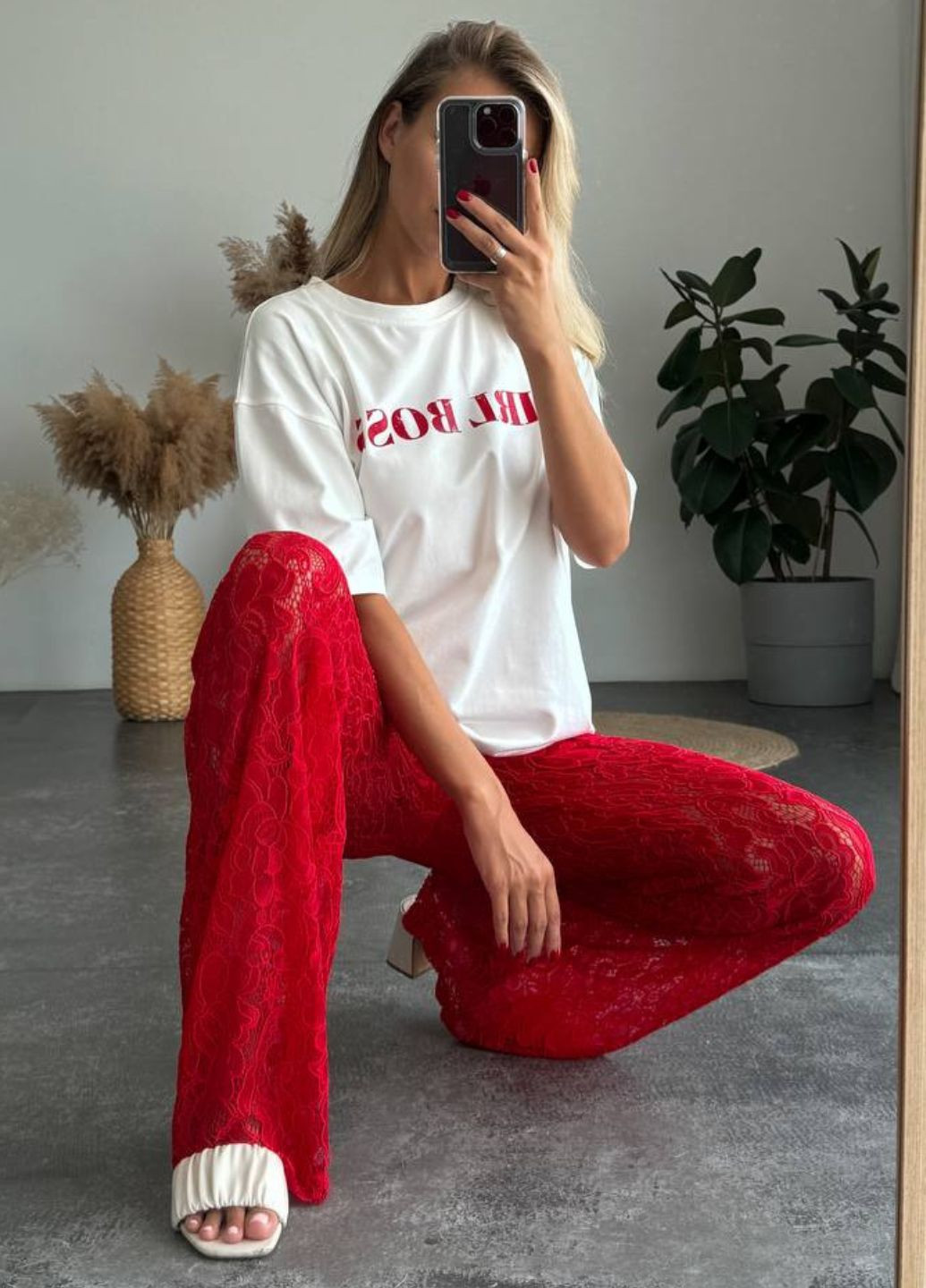 Вишукані легкі ажурні прямі штани високої посадки з підкладкою у вигляді шортиків Allthings (325428596)