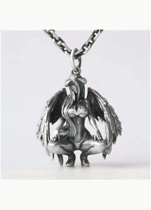 Підвіска / кулон з ланцюжком Диявольський Ангел No Brand (276328594)