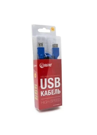 Кабель USB 3.0 AM - USB AF, 1.5 м, Blue, (KBU1632) KBU1632 EXTRADIGITAL (395338633)