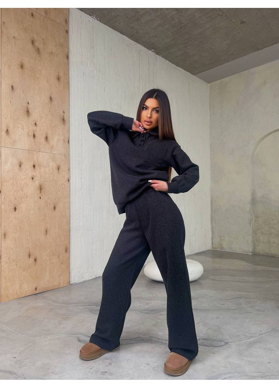 Женский костюм двойка: кофта свободного кроя и брюки палаццо MonCher (356462147)