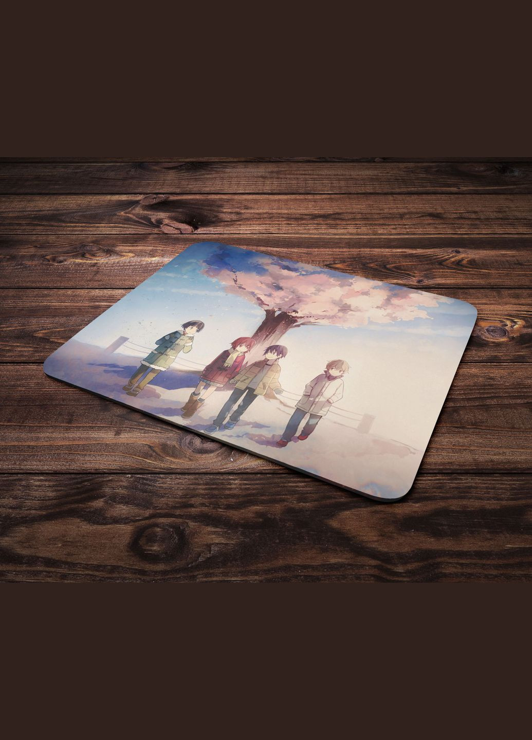 Коврик під мишку з принтом Місто, в якому немає мене Boku dake ga Inai Machi-2, 24х20 см No Brand 1 (324077681)