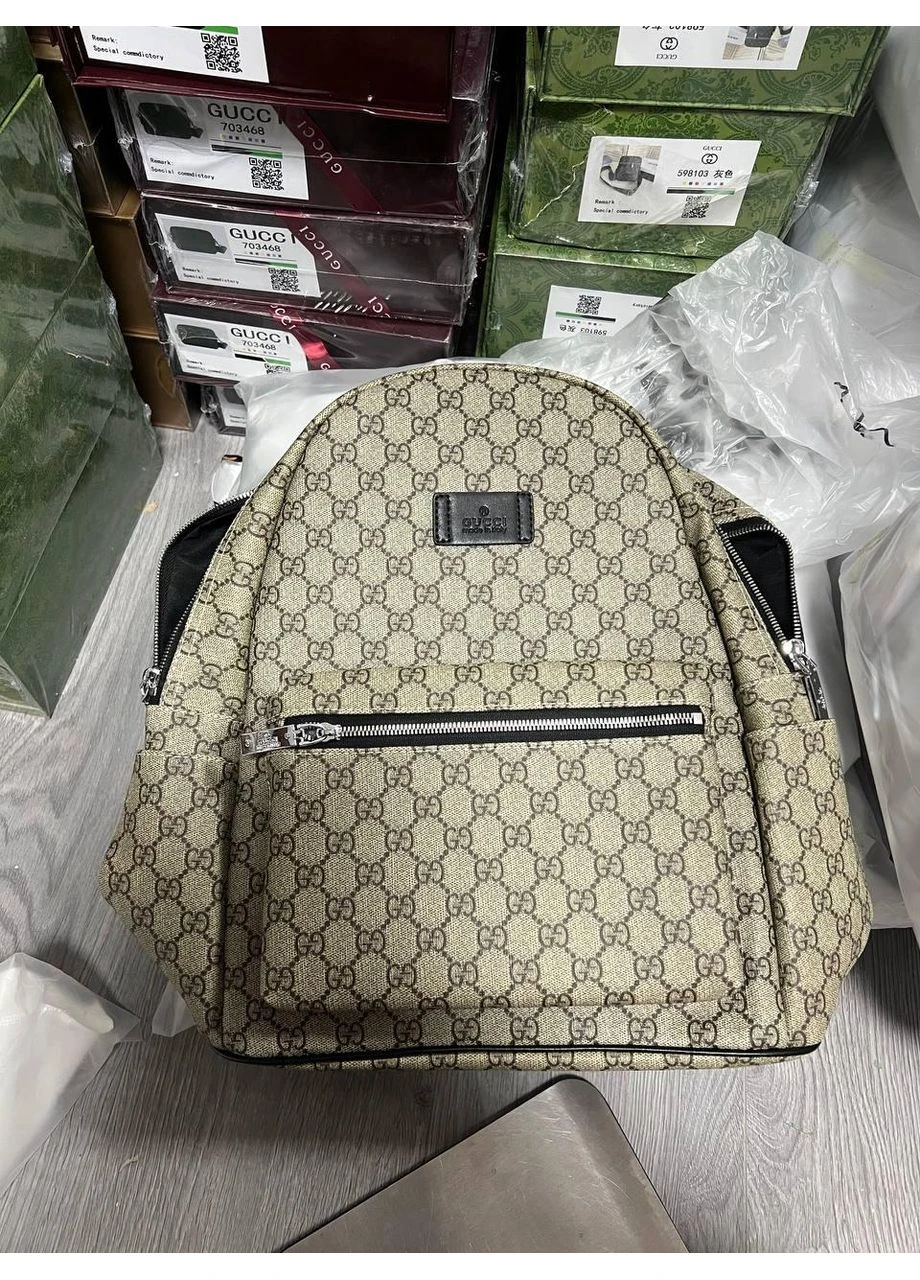 Чоловічий Рюкзак Гуччі Брендовий Класичний Шкіряний Gucci Seli No Brand (390703476)