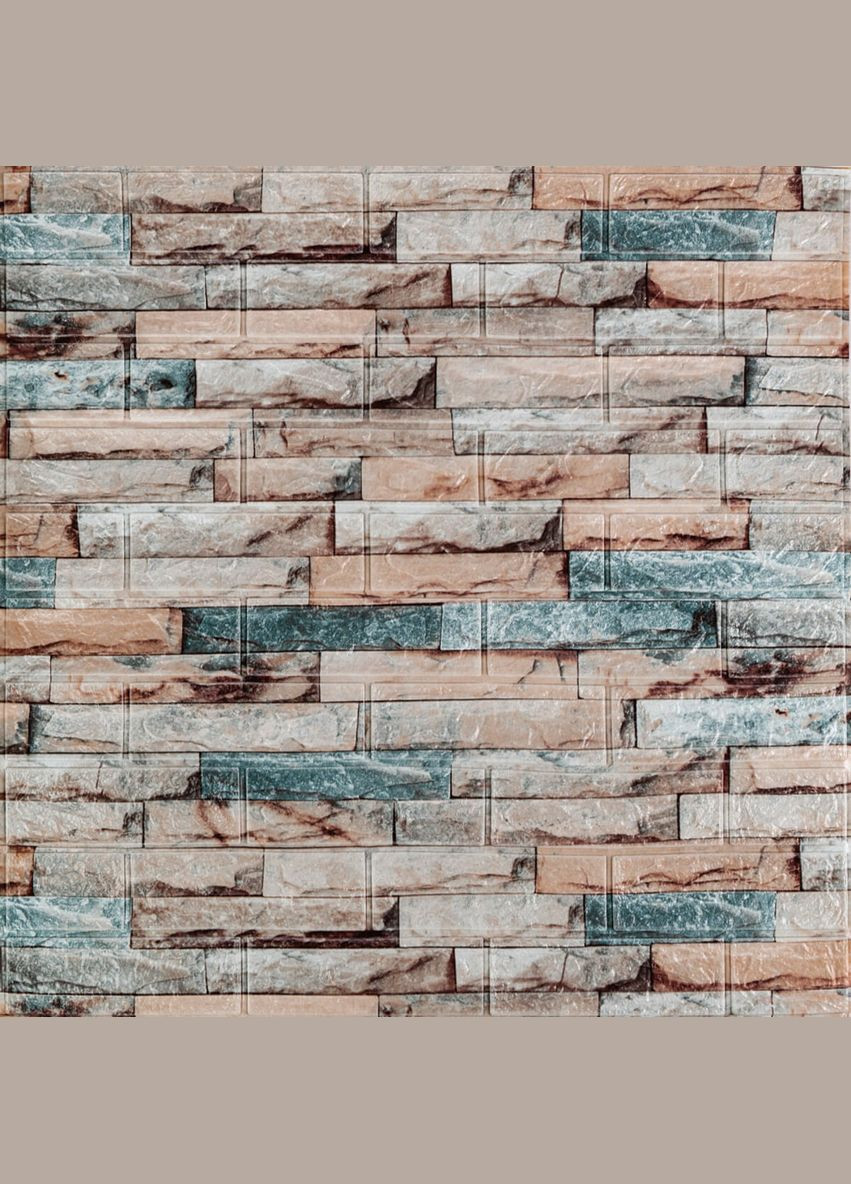 Панель стінова 700х770х3мм Мармур кольоровий SW-00001897 Sticker Wall (327429427)