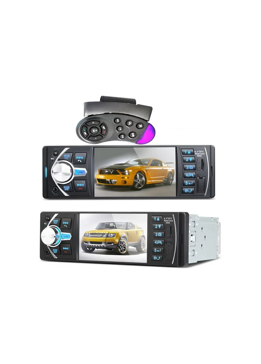 Автомобільна Bluetooth магнітола PI 4023 BT з пультом на кермо та великим екраном Pioneer (370619476)