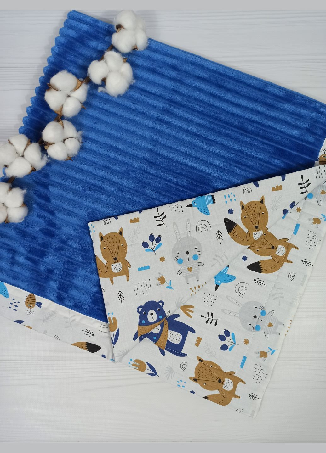 Подарочный набор с детским плкдом, игрушками и картами для фотосессии a.l.babybox Лесные жители на полянке No Brand (327823551)