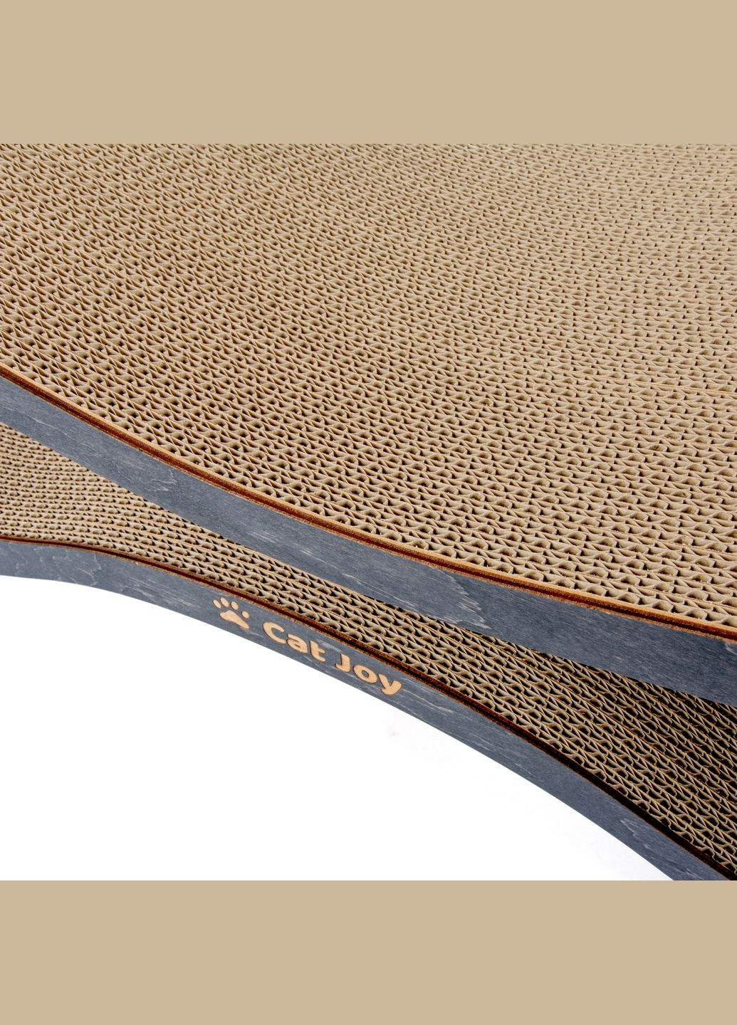 Дряпка для кота з гофрокартону Чорна ДхВхШ: 59х18х25 см Cat Joy Авангард (307288290)