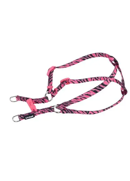 Шлея для собак Li`l Pals Comfort Dog Harnes 0.9 х 20 - 36 см рожева зебра (76484062582) Coastal (332878846)