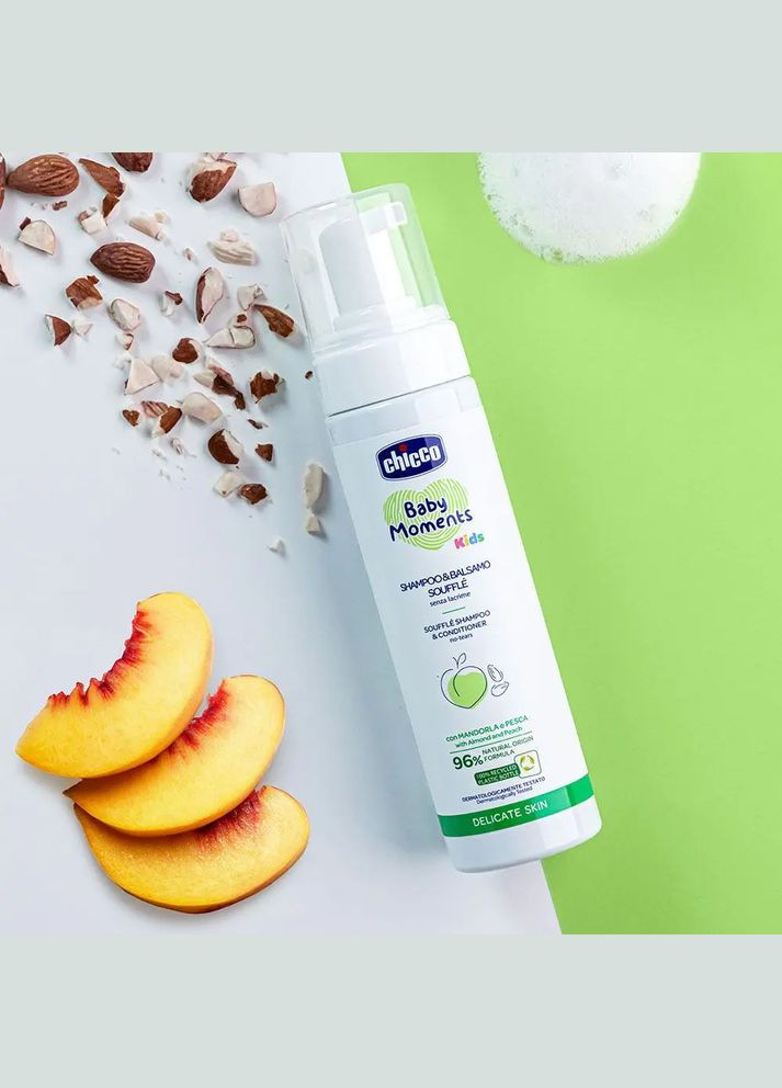 Шампунь-кондиціонер пінка Baby Moments Kids Без сліз, 150 мл Chicco (328308989)