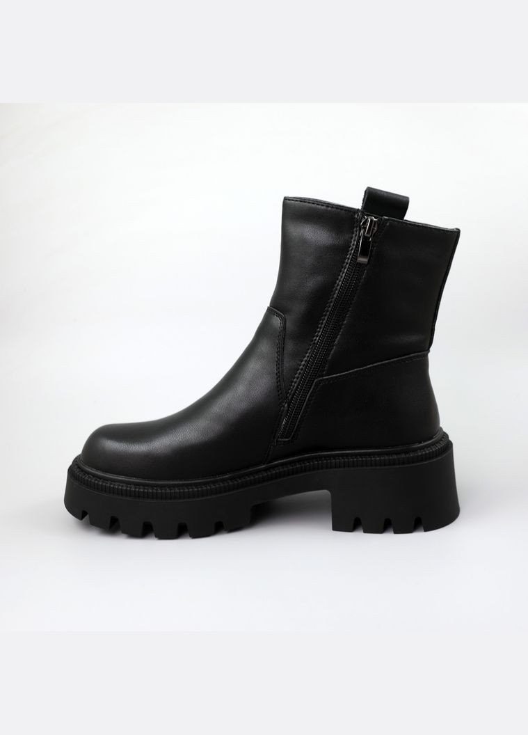 Зимние ботинки женские кожаные мех AESD