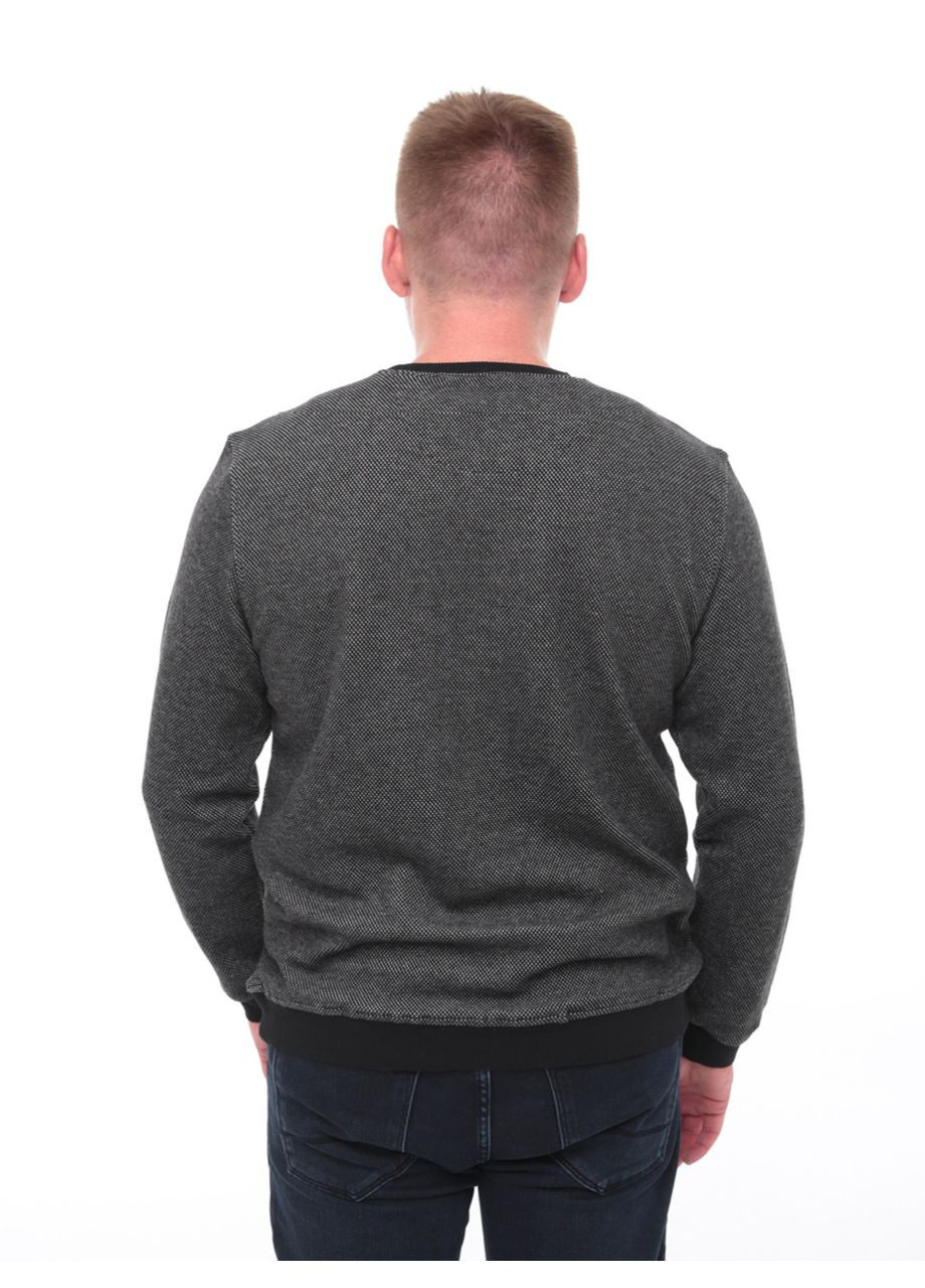 Черный демисезонный джемпер мужской черный прямой в точку джемпер MarcoStar Пряма