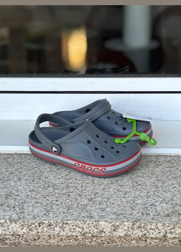 Жіночі крокси Баябенд Сірі Sport Band Clog Charcoal/Light Grey Crocs Bayaband (339113909)