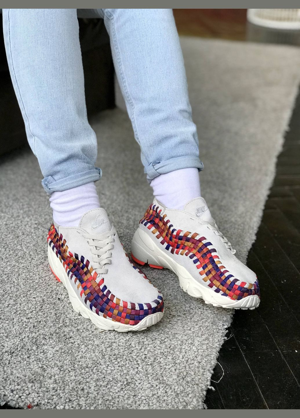 Кроссовки женские Nike Footscape Woven gray | Найк футскейп серые No Brand серые демисезоны (307397815)