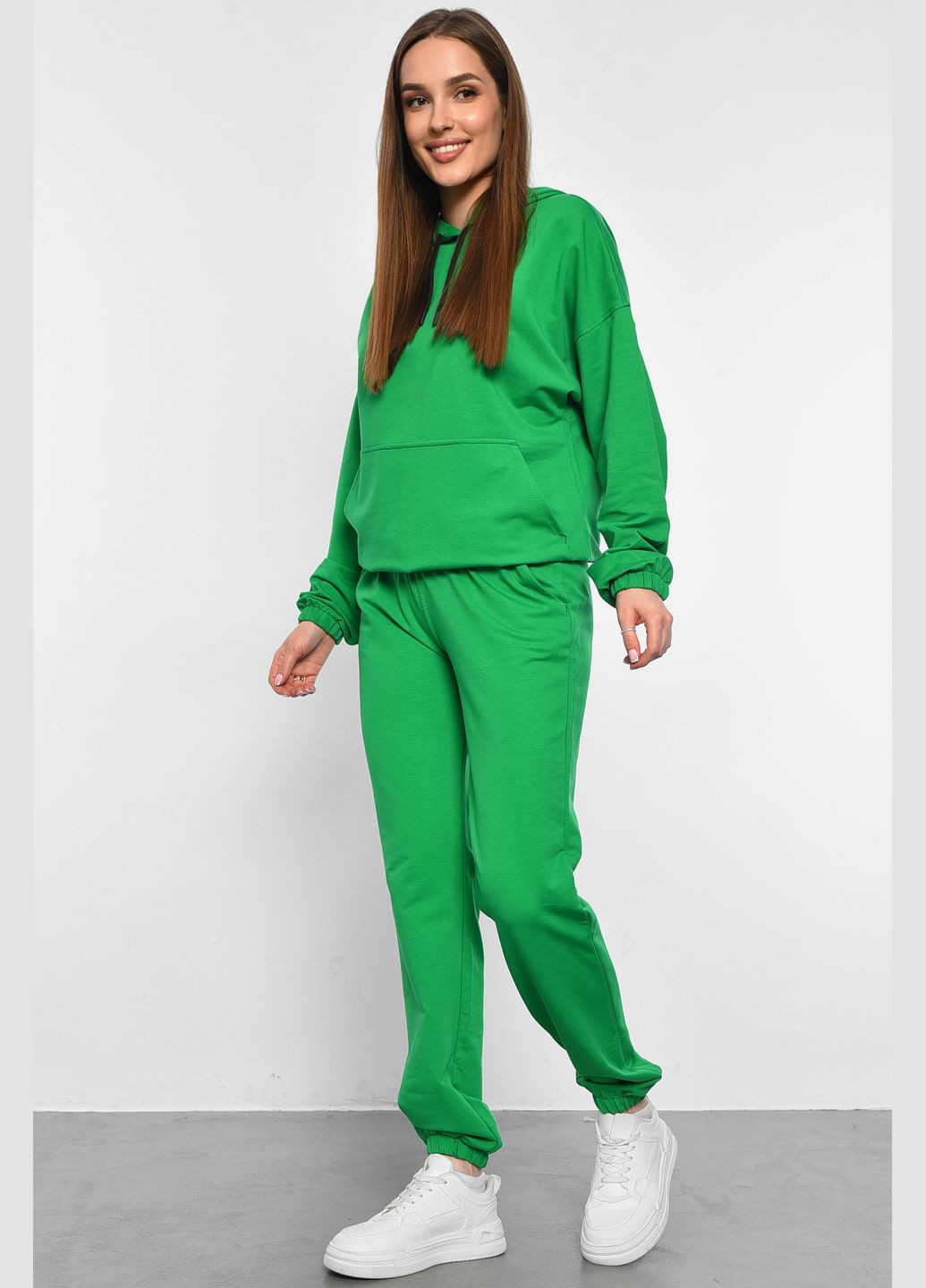 Спортивный костюм женский зеленого цвета Let's Shop (292755043)