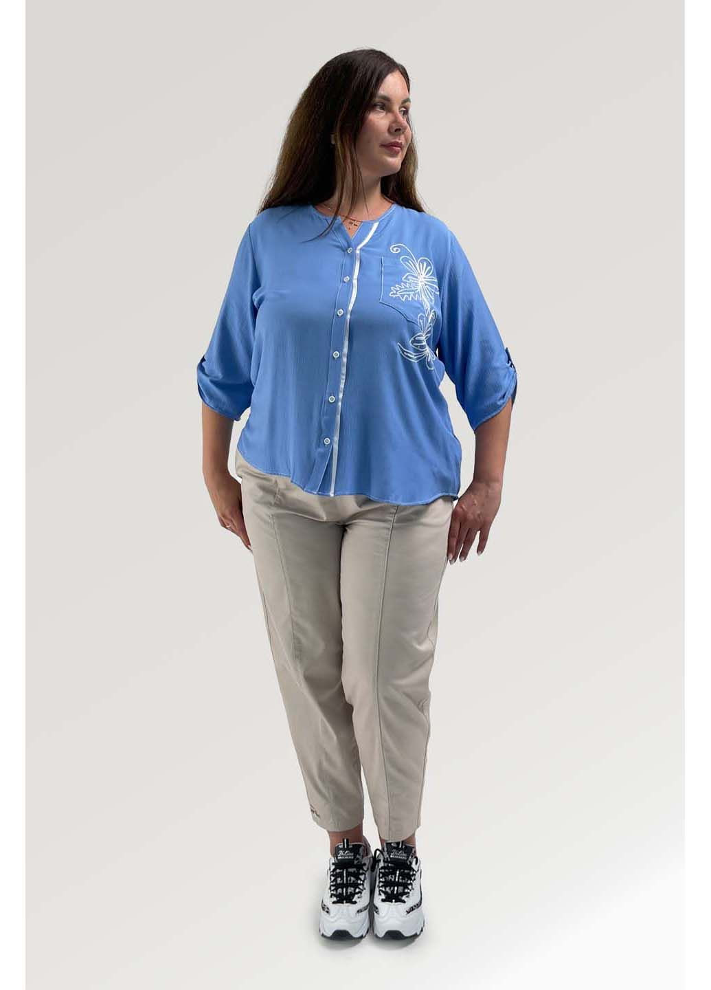 Блакитна блуза Grandi