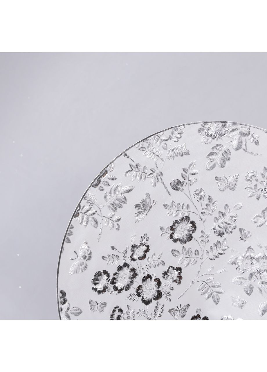Коврик для сервировки стола Flowers 38 см, серебро HP-36327-12G Yiwu (371236417)