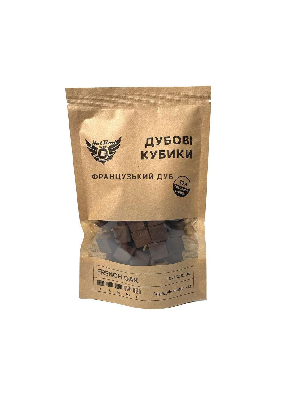 Кубики дубові French Oak M на 10 л 60 г (Т0312) Hot Rod Distiller (355878153)