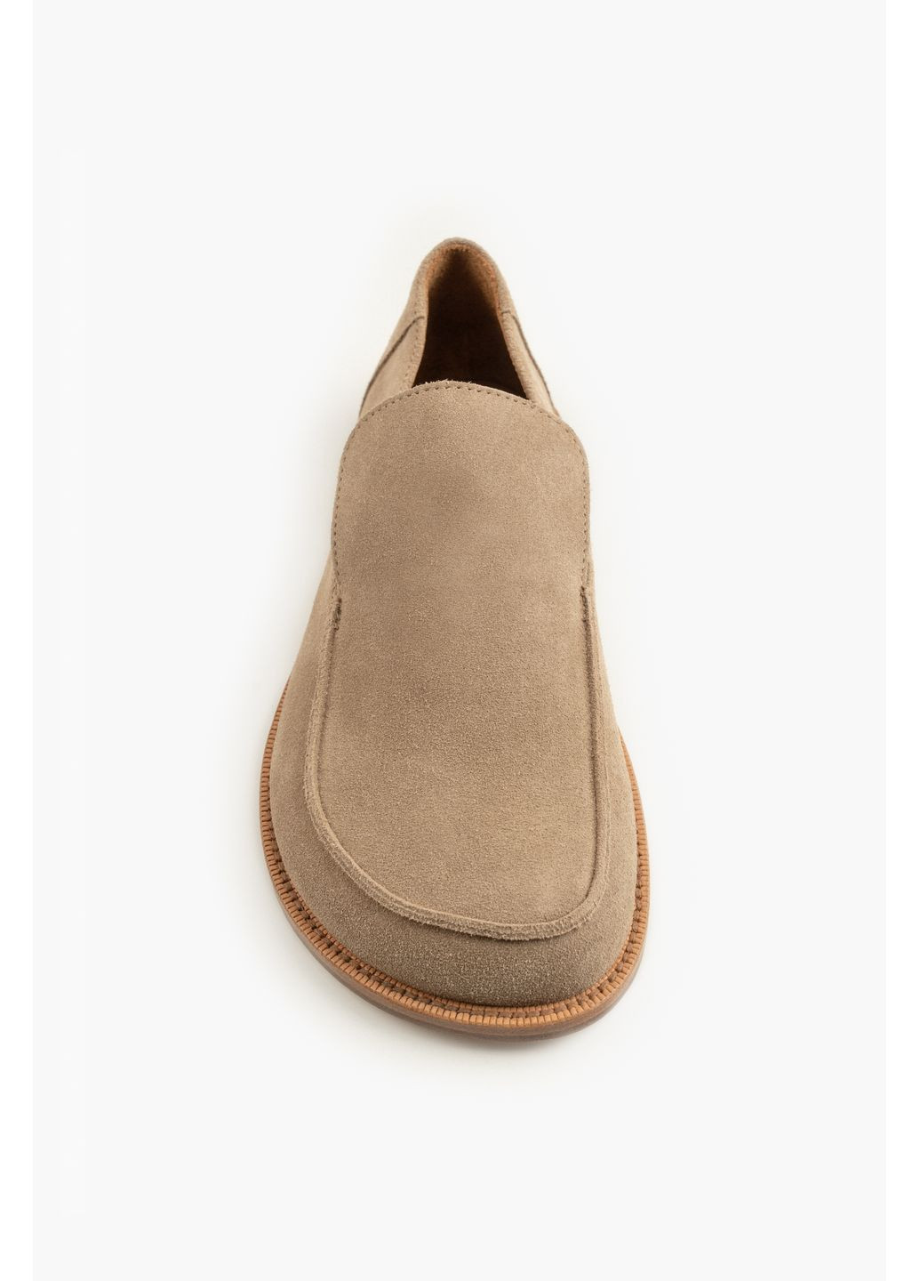 NUGAIA Лофери бежевий з натуральна замша, україна — (365434953)