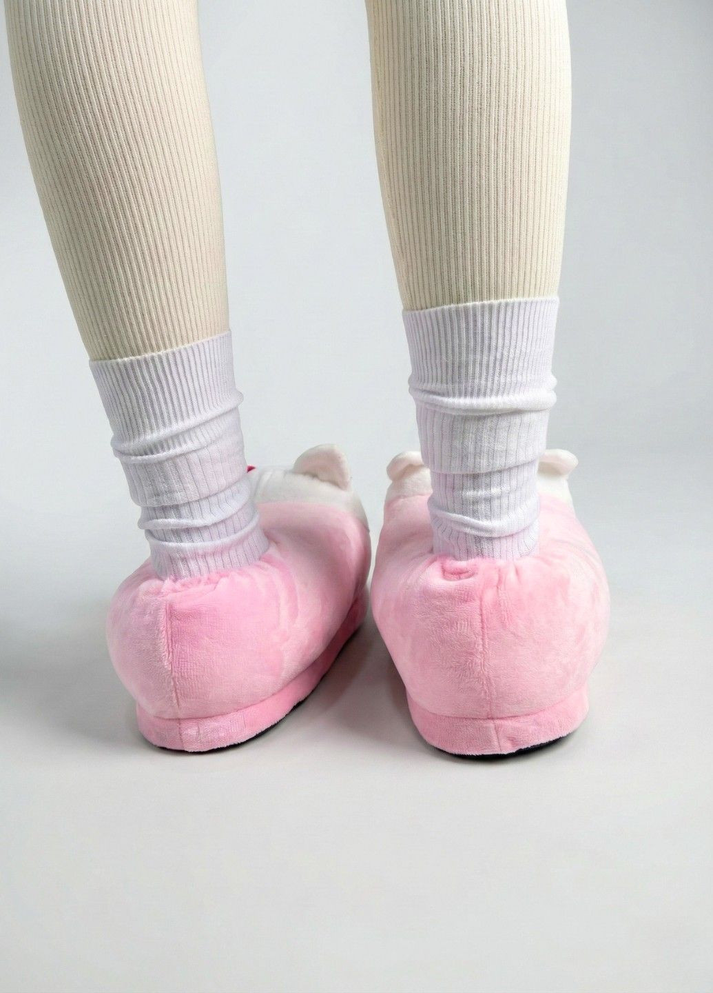 Капці іграшки Хеллоу Кітті домашні дитячі для кігурумі аніме рожеві плюшеві Lalapka (370858918)